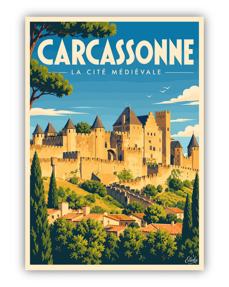 Affiche Carcassonne
