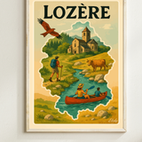 Carte de la Lozere