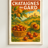 Affiche Châtaignes du Gard