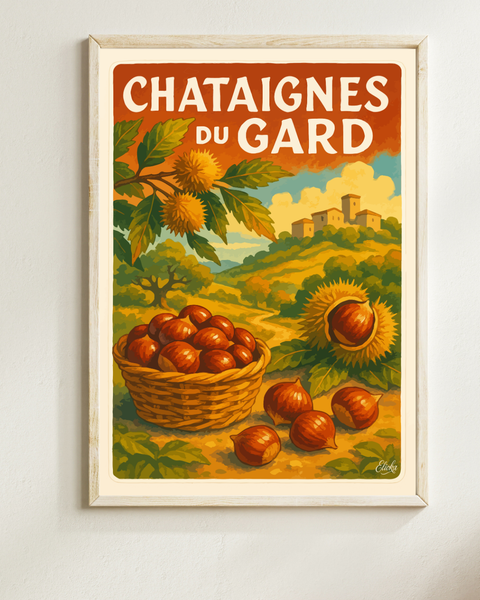 Affiche Châtaignes du Gard