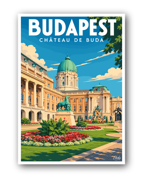 Affiche Budapest - Château de Buda