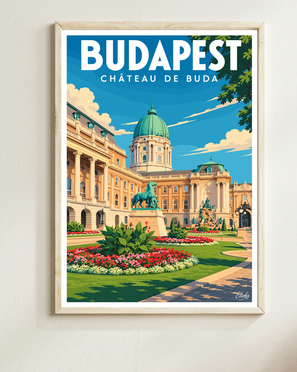Affiche Budapest - Château de Buda