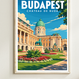 Affiche Budapest - Château de Buda