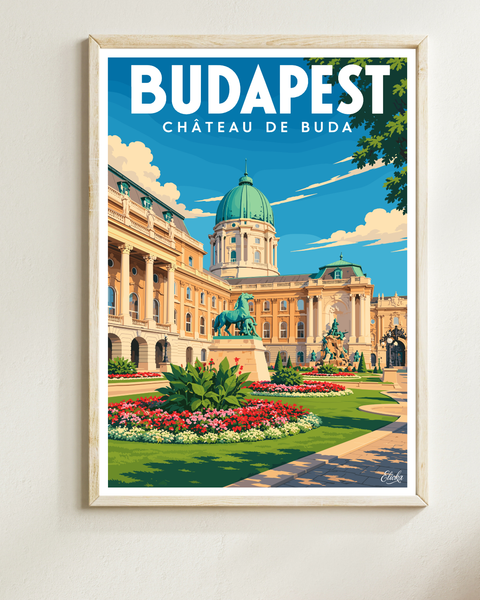 Affiche Budapest - Château de Buda