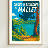 Affiche Cirque et Belvédère de Mallet