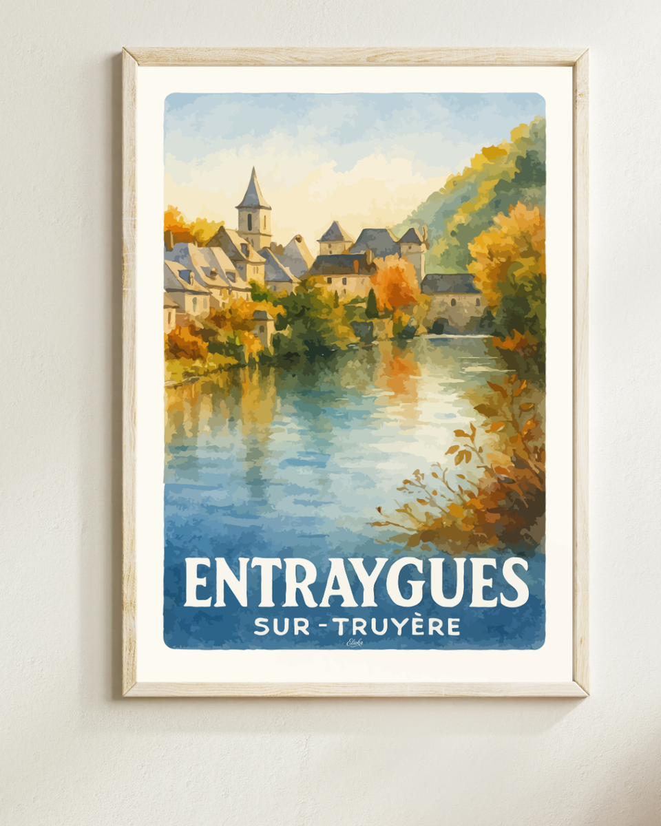 Affiche "Entraygues sur Truyère"
