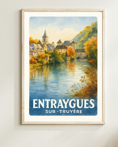 Affiche "Entraygues sur Truyère"