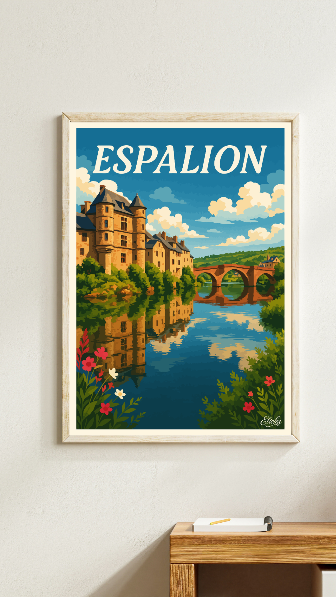 Affiche "Espalion" Aveyron