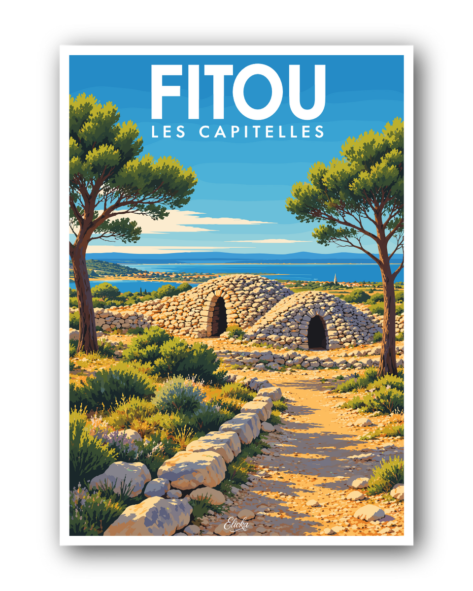Affiche Fitou - Les Capitelles