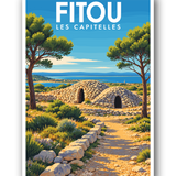 Affiche Fitou - Les Capitelles