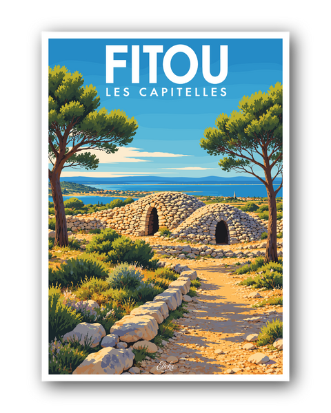 Affiche Fitou - Les Capitelles