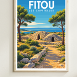 Affiche Fitou - Les Capitelles
