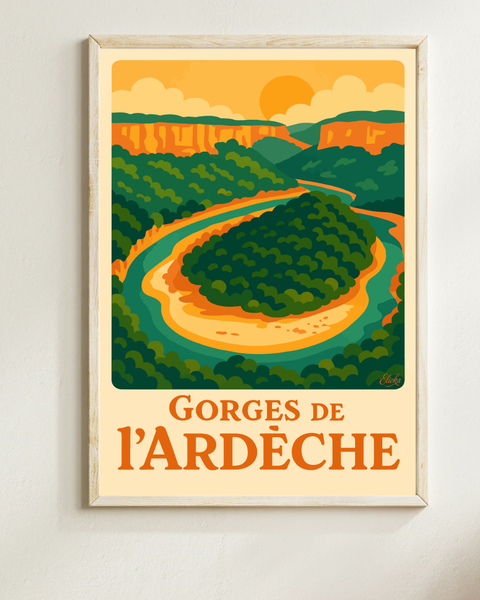Affiche Gorges de l'Ardèche
