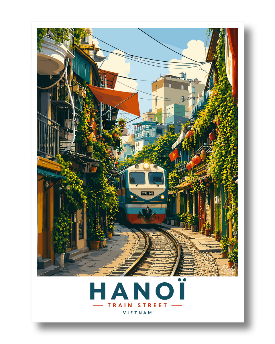 Train Street Hanoï Vietnam