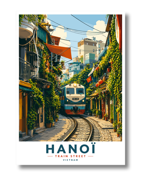 Train Street Hanoï Vietnam