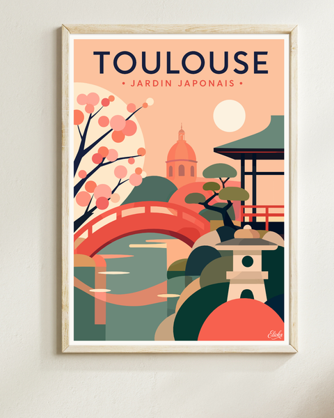 Jardin Japonais Toulouse Affiche