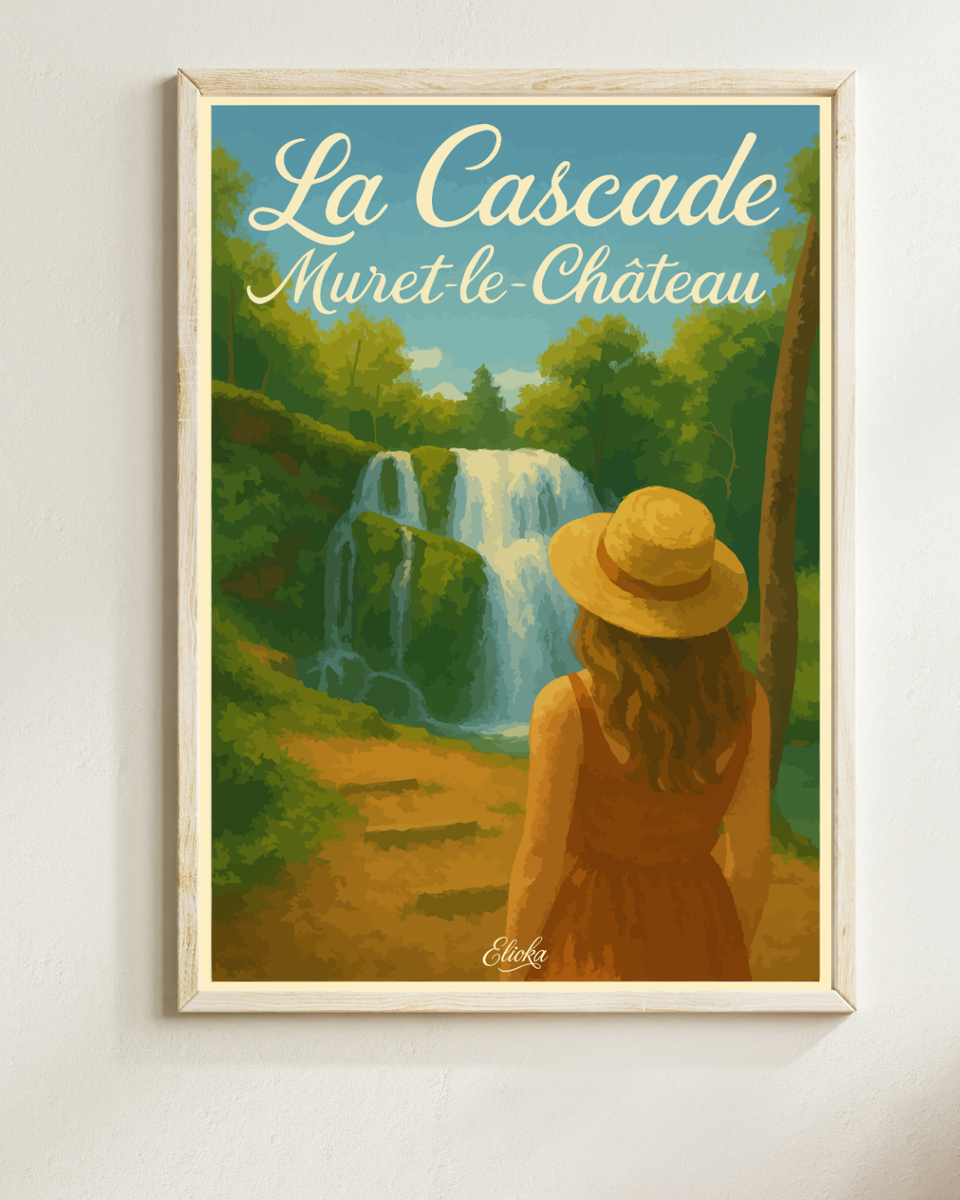Affiche "La Cascade" Muret-le-Château