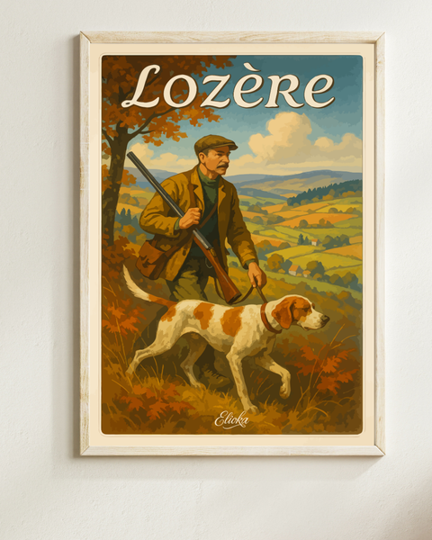 Affiche "La Chasse" Lozère