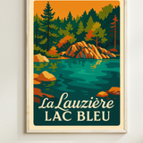Affiche La Lauzière Lac Bleu