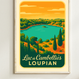 Affiche Lac de Cambelliès Loupian