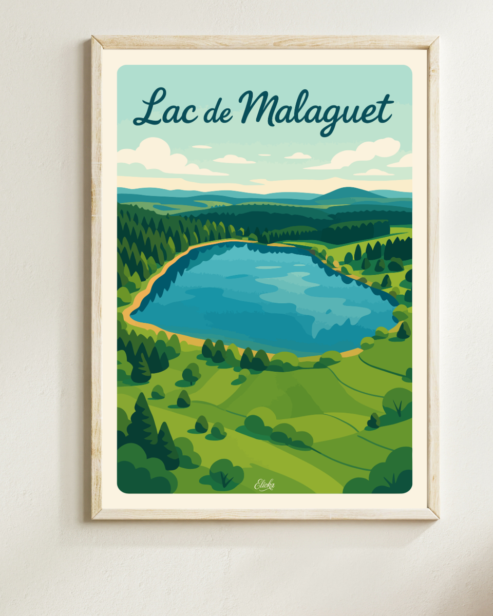 Affiche Lac de Malaguet