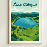 Affiche Lac de Malaguet