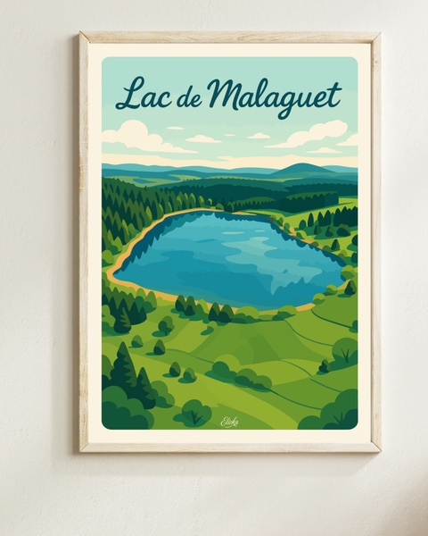 Affiche Lac de Malaguet
