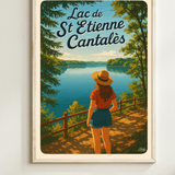 Affiche Lac de Saint-Étienne-Cantalès