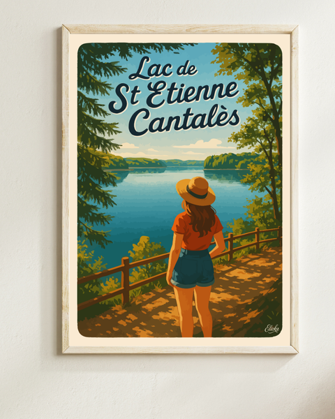 Affiche Lac de Saint-Étienne-Cantalès