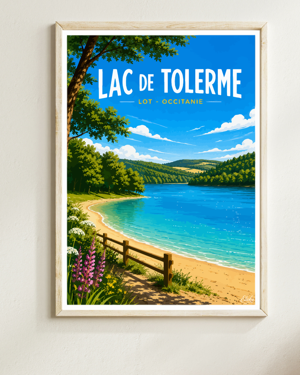 Lac de Tolerme Affiche