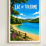 Lac de Tolerme Affiche