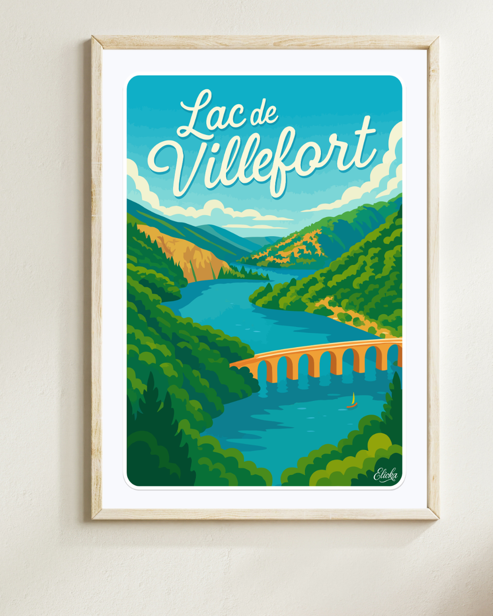 Affiche Lac de Villefort