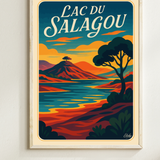 Affiche Lac du Salagou