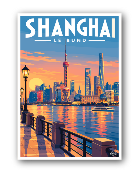 Affiche Shanghai - Le Bund