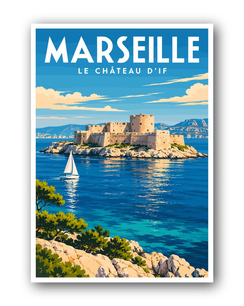 Affiche Marseille - Le Château d’If