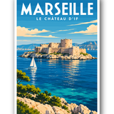 Affiche Marseille - Le Château d’If