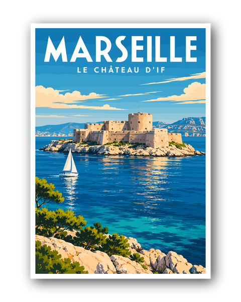 Affiche Marseille - Le Château d’If