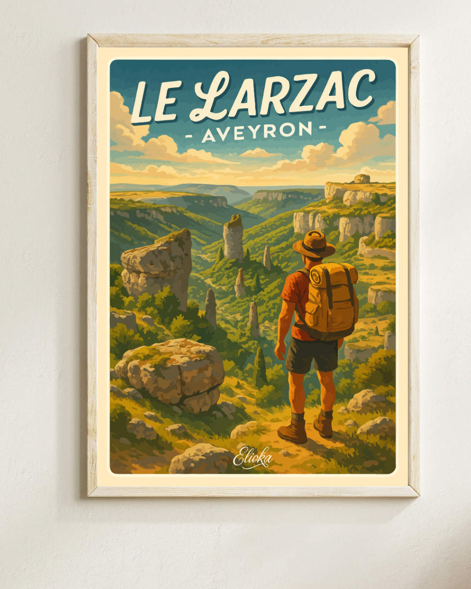 Affiche Le Larzac Aveyron