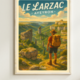 Affiche Le Larzac Aveyron