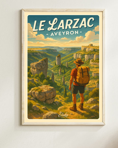 Affiche Le Larzac Aveyron