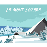 Affiche Le Mont Lozère Vintage
