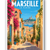 Affiche Marseille - Le Panier