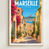 Affiche Marseille - Le Panier