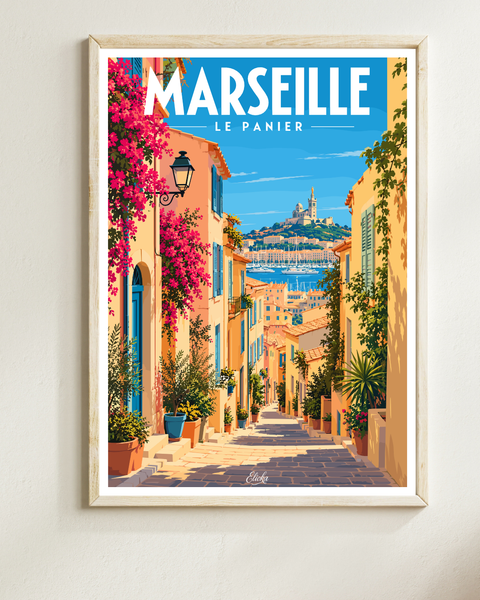 Affiche Marseille - Le Panier