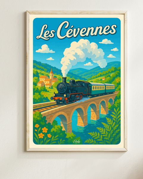 Affiche Le Train à Vapeur Cévennes