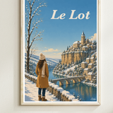 Le Lot Hiver Affiche