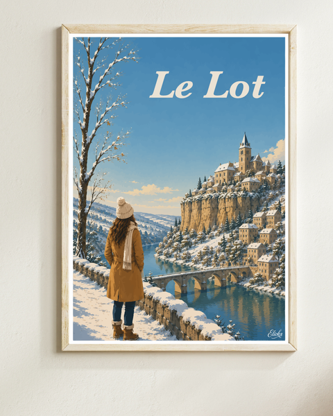 Le Lot Hiver Affiche