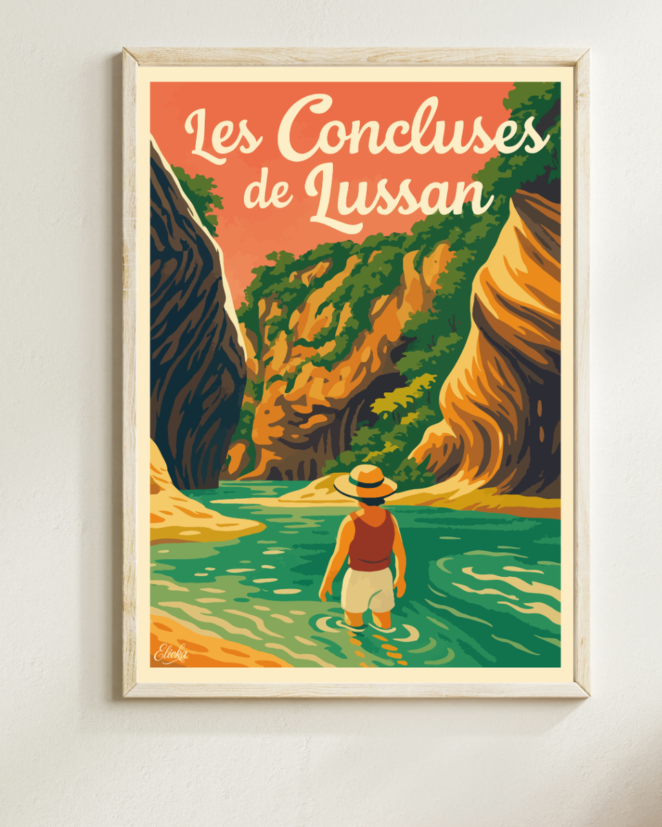 Affiche Les Concluses de Lussan