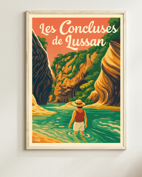 Affiche Les Concluses de Lussan