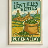 Affiche Les Lentilles Vertes – Puy-en-Velay